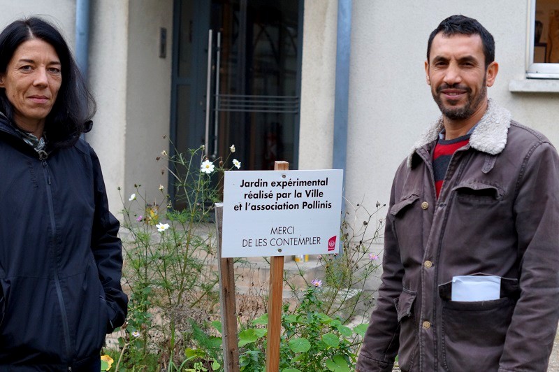 Sarah Cantal-Dupart, chargée de mission à Villejuif, et Hacène Hebbar, directeur des Projets chez POLLINIS.