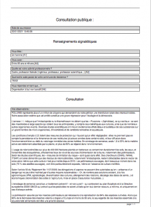 consultation publique derogation neonics