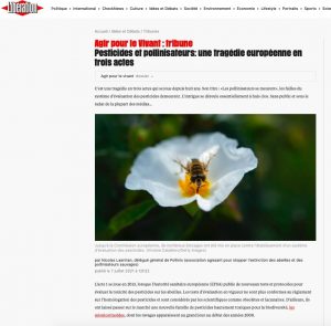 pesticides pollinisateurs libération tribune