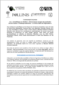 Les « Scientifiques en rébellion » dénoncent les ravages des pesticides