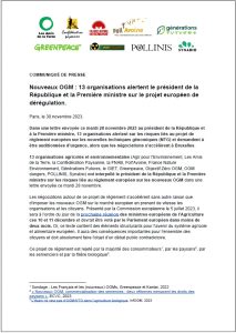 CP Lettre nouveaux OGM