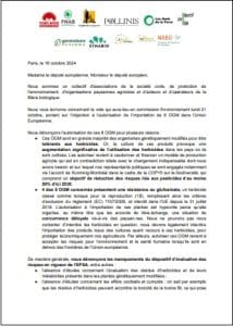 OGM objection parlement européen glyphosinate