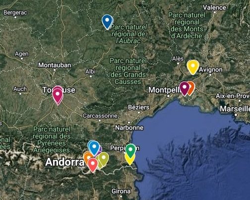 sites d'échantillonnage projet contamination