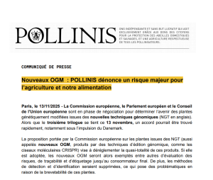 Nouveaux OGM : POLLINIS dénonce un risque majeur pour l’agriculture et notre alimentation