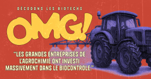 Visuel du podcast d'Inf'OGM consacré au biocontrôle